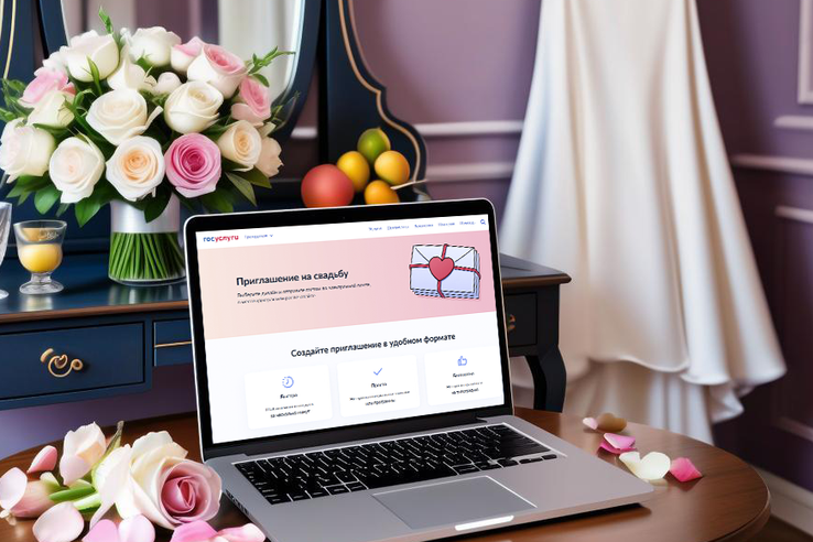 Госуслуги помогут направить приглашения на свадьбу