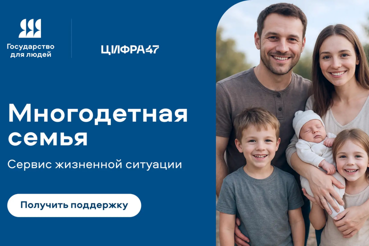 Портал Госуслуги предлагает полезный инструмент для многодетных семей Ленобласти