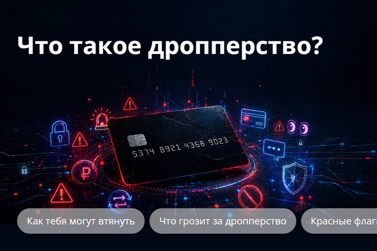 «Стопдроп» — как не стать соучастником преступления в поисках легких денег