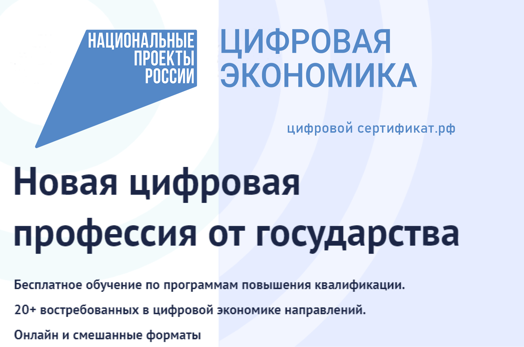 Цифровой национальный проект. Национальный проект цифровая экономика. Персональный цифровой сертификат 2020. Кадры для цифровой экономики федеральный проект. Новая цифровая профессия от государства.